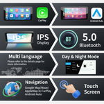 M630 Pro / M630 Max 6.5" Motorcycle Touch Screen Wireless Android Auto CarPlay Smart Portable Display IPS Removable Bracket IP67 Waterproof Bluetooth Monitor