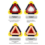 LinkMejor Solar Emergency Triangular Roadside Warning Light USB Super Bright LED Work Lights for Car Repairing Camping Hiking Hunting