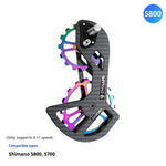 LinkMejor UT/105/5800/6800 Carbon Big Pulley Rear Derailleur Bicycle Ceramic Bearing Wheel Set 13T-18T for Shimαno Bike