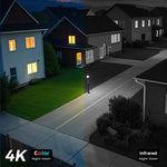 LinkMejor WK-4HBY08 4CH Wireless Security Camera System 8MP Ultra HD 4K WiFi Indoor Outdoor Color Night Vision Two-Way Audio CCTV System