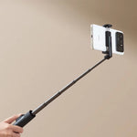 LinkMejor XMZJZPGO2YM 3-in-1 Mini Tripod Selfie Stick with bluetooth Remote Control 520mm Extended Length 90° Rotatable Phone Holder for Vlogging Livestreaming Travel