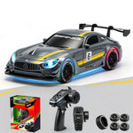 4DRC H6 RTR 1/43 2.4G 4WD Mini Drift RC Car with Gyro Full Proportional Remote Control Race LED Light High-Speed Motor On-Road Racing Desktop Vehicle Model Boys Gifts Toys