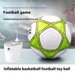 Mini Air Pump for Inflatables Ball Beds 2 in 1 Rechargeable with Camping Light, Compact inflator pump for Floats, Balloons & Vacuum for Storage Bags