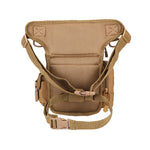 Men's Sports Tactical Waist Pack Drop Leg Bag Adjustable Strap Waterproof Oxford Fabric Crossbody Bags for Outdoor Riding Travel
