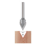 6mm Shank Carbide Tipped CNC Engraving Router Bit 60 Degree V Groove YG G Carbide Hard and Soft Wood Cutting Tool