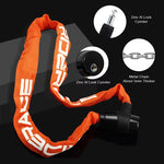 LinkMejor Bike Chain Lock Portable High Security Anti-Theft Bicycle Lock with 2 Keys for Bicycle Electric Scooter Motorcycle