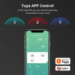 Zemismart WiFi/Zigbe 1 Phrase Real-time Smart Energy Monitor Electric Energy Meter works with Tuya Smart Life App Home Assisstant 110V 240V