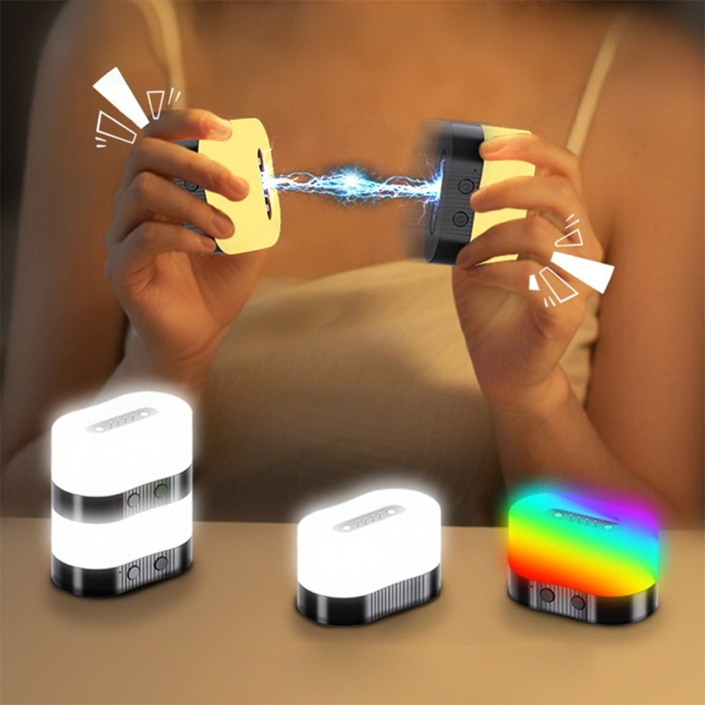 Elfeland Rechargeable Magnetic RGB Mood Light Stackable Design Touch Control LED Night Lamp Portable Ambient Lighting
