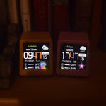 Colorful OLED Multi-Function Information Display Temperature Humidity Time Date WiFi Smart Desktop DIY Creative Clock