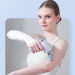 LM-130 Portable Deep Tissue Massage Gun 9 Massage Heads 6-Speed Quiet Percussion Massager Portable Muscle Therapy for Pain Relief