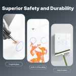 LinkMejor Tuya Smart WiFi Light Switch 1-4 Gang Touch Glass Panel Timing Function APP Remote Control Voice Control Work with Alexa Google Assistant EU Plug