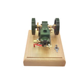 LinkMejor Green M17 1.6cc Microcosm Hit and Miss Engine Evaporated Water-cooled Four-stroke Horizontal Gasoline Engine Internal Combustion Engine Model M17B - Speed Adjustable