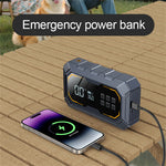 4 In 1 5000A Car Jump Starter with Air Compressor LED Lighting Tire Pump Power Bank Portable 12V Battery Starting Car Battery Charger