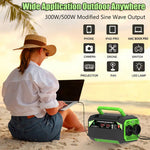 500W Inverter DC 12V to AC 220V with EU Socket Dual LCD Display Fast Charging for Outdoor Camping Car Home Use  Portable Power Supply