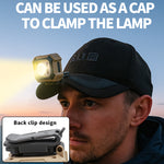 LinkMejor WK08 Series Multi-angle Headlamp with Digital Display Adjustable Color Temperature Magnetic Work Light Waterproof Design for Fishing Repair Reading