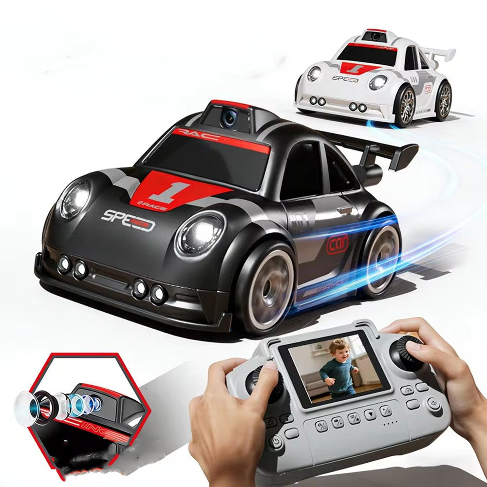 YLRC C6 Mini RC Drift Car with Dual Mode LED Lights Sound Optional HD Camera Screen Remote Control Smart Induction Following Children's Toys Gift Desktop Vehicles Models