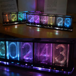 Geekcreit® Upgrade Boldfaced Word Imitate Glow Clock Full Color RGB Glow Tube Clock LED Music Spectrum Kit DS3231
