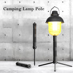 Aluminum Lantern Stand Camping Lamp Pole for Astrolux CL01 CL02 Foldable Light Support Holder Lamp Bracket Camera Phone Tripod Stand For Picnic