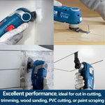 LinkMejor 185-LI Cordless Oscillating Multi-Tool 18V Brushless Motor Quick Accessory Change Low Vibration Precision Cutting