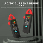 LinkMejor UP1 AC/DC Current Probe, 10A/100A Clamp 100mV/A 10mV/A Output BNC Interface 12.7mm Jaw non-contact checks USB Type-C Rechargeable Oscilloscope