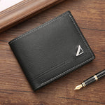Men Short Wallet Business Casual Soft Leather Wallet Classic Retro Horizontal Wallet Large Capacity Fashion Purse With Card Slot