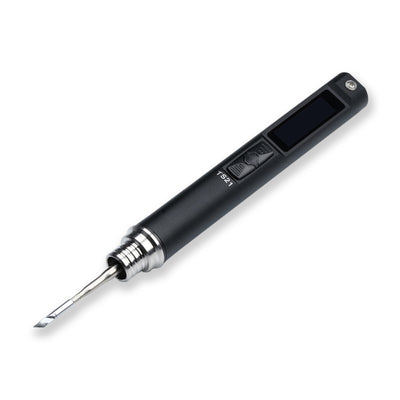 TS21 Precision Soldering Iron 100W USB Type-C Fast Heat Adjustable Temperature OLED Display Lightweight Portable Soldering Tool