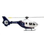 LinkMejor EC135 450 Class 2.4G 6CH GPS Stabilized Scale RC Helicopter RTF With X2 Flight Controller and Searchlight