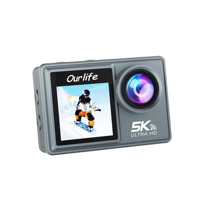 Ourlife 5K Action Camera Ultra HD Dual Screen WiFi Sports Ski Cam M40TR / M40TRW With EIS Stabilization 30M Waterproof Underwater Camera