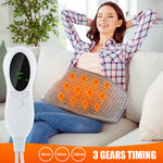30x60cm Multi-function Washable Electric Blanket with 10 Heating Mode Adjustable Temperature Heating Pad Soft Warm Blanket Overheating Protection