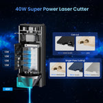 [EU/US/UK Direct]LONGER RAY5 40W Laser Engraver with Air Assist Kit High Precision Laser Cutter and Engraver for Wood Metal Acrylic Cylindrical Objects Tumblers
