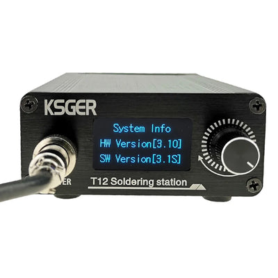 LinkMejor STM32 V3.1S Soldering Station 120W Adjustable Temperature 50-480°C OLED Screen Aluminum Alloy Auto Sleep Electric with K ILS Soldering Tips