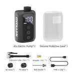 LinkMejor A5S 100 PSI Mini Electric Air Pump Portable Fast Inflation Bike Air Pump with Schrader/Presta Digital Screen Display Road MTB Tire Inflator