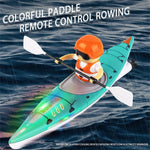 HC 810 RTR 2.4G RC Boat Colorful Paddle Remote Control Rowing LED Lights 360 Driving Dual Modes Waterproof Ship Underwater Balance Vehicles Models Toys