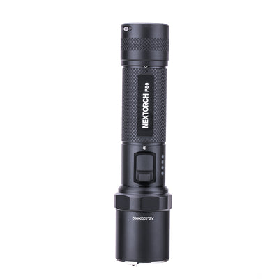 LinkMejor P80 P9 LED 1300LM Flashlight Double Switch 4 Modes Type-C Rechargeable Waterproof Mini Pocket Tactical Torch