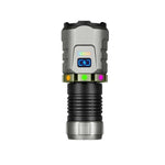 LinkMejor Super Bright 8 LED Flashlight USB Rechargeable Lamp with Magnet, Gyroscope Rotation Design Torch Outdoor Camping Powerful Lantern