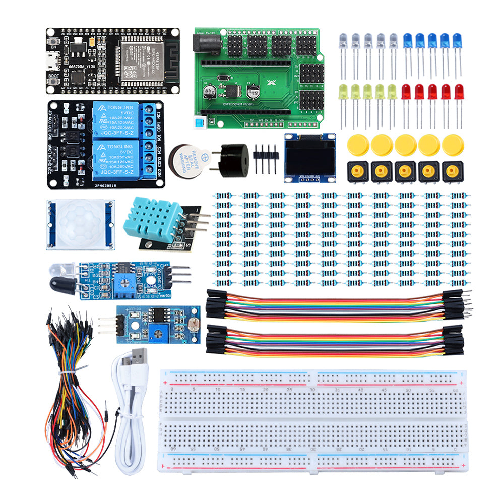 LinkMejor with ESP32 Development Board ESP32 Automation Kit for Programming Starter DIY Electronic Kit Professional Complete Kits