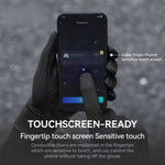 LinkMejor Warm Windproof Anti-slip Cycling Gloves Touchscreen Running Gloves Outdoor Sports Fleece Full-finger Gloves  - Recommended temperature 5°C-15°C