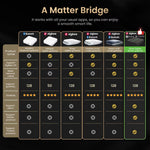 Tuya Zigbe Smart Wired Matter Gateway Hub Matter Smart Home Bridge Remote Controller Works with HomeKit,Siri,Google Home,Alexa