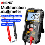 LinkMejor M127 Digital Multimeter True RMS 4000 Counts Automatic Identification High-Definition Backlight LCD Compact Portable Multimeter AC DC Voltage Resistance Measurement