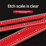 Adjustable T Shape Angle Ruler Aluminum Alloy Multi Angle Measuring Tool 90° 45° Precision Marking Ruler Woodworking Line Drawing Tool 60cm 90cm Metric Scale