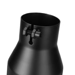 2.5 Inch Inlet 4 Inch Outlet Exhaust Tip 12 Inch Length Anti-Corrosive High Temperature Resistant Angle Cut Design for Car Truck