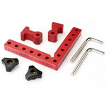 LinkMejor 2 Set Woodworking Precision Clamping Square L-Shaped Auxiliary Fixture Splicing Board Carpenter Square Ruler Woodworking Tool