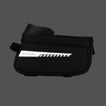 LinkMejor Bicycle Bag Frame Front Tube Cycling Bike Phone Mount Bag Waterproof Phone Case Holder 6.5 Inches Touchscreen Bag Accessories with Reflective Strip