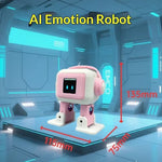 AI EMO Robot Interactive Chat Dancing Emotional Companion ESP32-S3 1.54-Inch TFT Screen 4 Servos 7.4V Voice Wake-Up Multi-Language Dialogue
