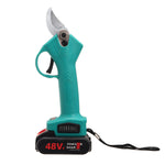 LinkMejor 21V 30mm Cordless Electric Branch Scissors Pruning Shears Pruner Ratchet Cutter with 2 Battery