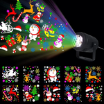 16 Patterns Projector LED Lights Christmas DJ Party LightsStage Light  Indoor and Outdoor Decoration Laser Lamp Holiday Lighting
