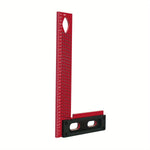 200mm/300mm Carpenter L Shaped Metric Square Right Angle Ruler Hole Positioning Scribing Ruler Layout Measuring Tool