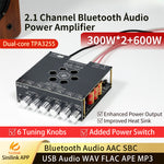 Sinilink DP600H XY-DP600H Bluetooth Audio Power Amplifier 2.1 Channel 300Wx2+600W DC 19-51V AUX USB Audio