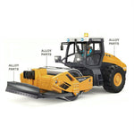 YI GONG YG131 RTR 1/50 2.4G RC Car Alloy Road Roller H13IX Simulation Engineering Electric Remote Control Construction LED Light Sound Fully Function Vehicles Models Kids Children Toys