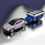 LinkMejor Q231 Q232 RTR 1/64 2.4G RWD Mini Drift RC Car Alloy Body Shell LED Light Support App Remote Control Optional Trailer Three Speed On-Road Racing Vehicles Models Boys Gifts Toys